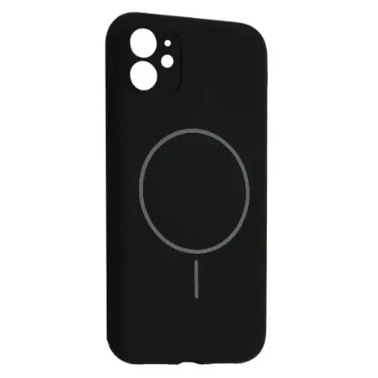 Чохли iPhone Silicone Case Full Camera MagSafe iPhone 11 Black