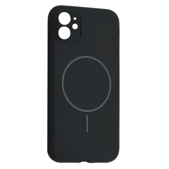 Чохли iPhone Silicone Case Full Camera MagSafe iPhone 11 Midnight Blue