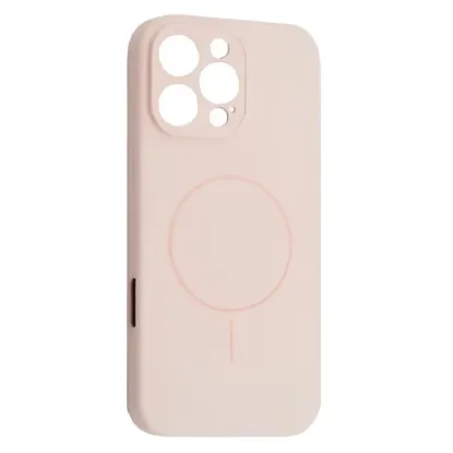Чохли iPhone Silicone Case Full Camera MagSafe iPhone 12 Pro Chalk Pink