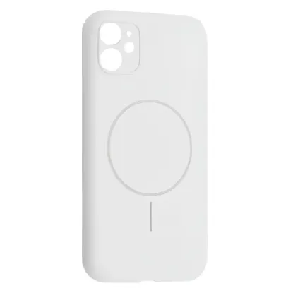 Чохли iPhone Silicone Case Full Camera MagSafe iPhone 12 Antigue White