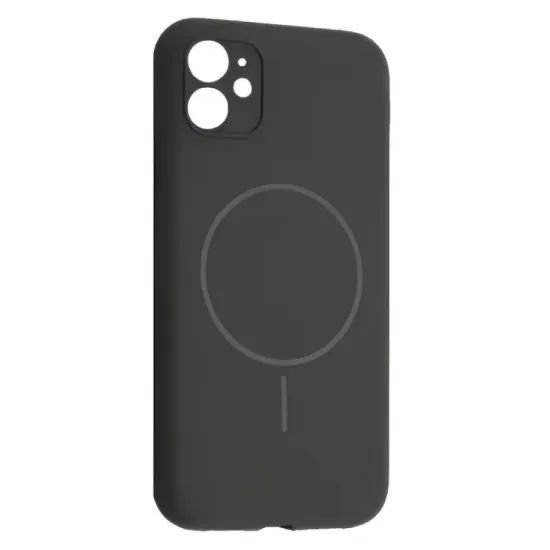 Чохли iPhone Silicone Case Full Camera MagSafe iPhone 12 Pebble