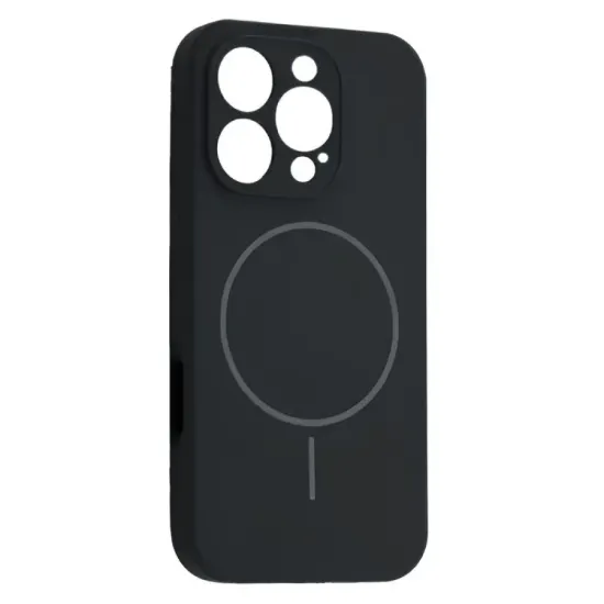 Чохли iPhone Silicone Case Full Camera MagSafe iPhone 13 Pro Max Black