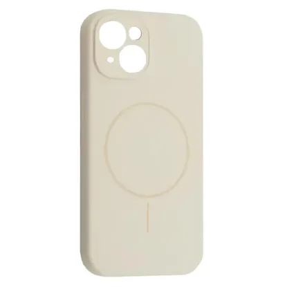 Чохли iPhone Silicone Case Full Camera MagSafe iPhone 13 Antigue White