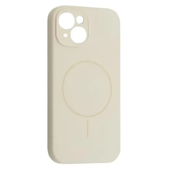 Чохли iPhone Silicone Case Full Camera MagSafe iPhone 13 Antigue White