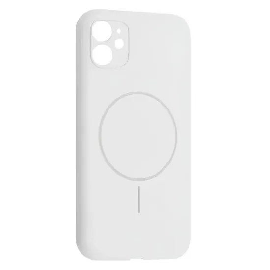 Чохли iPhone Silicone Case Full Camera MagSafe iPhone 13 White