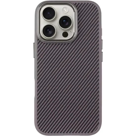 Чохли iPhone Carbon iPhone 15 Pro Max MagSafe Grey