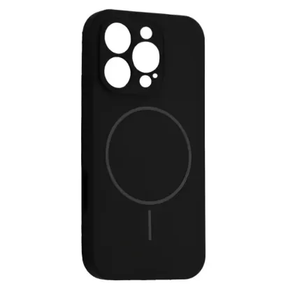 Чохли iPhone Silicone Case Full Camera MagSafe iPhone 14 Pro Black