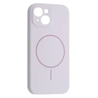 Чохли iPhone Silicone Case Full Camera MagSafe iPhone 15 Glycine