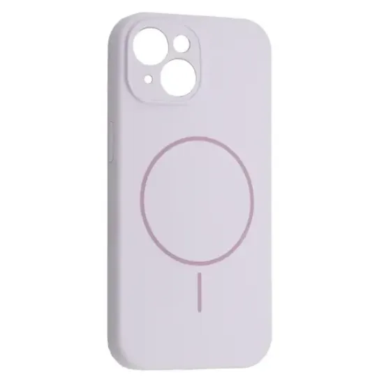 Чохли iPhone Silicone Case Full Camera MagSafe iPhone 15 Glycine