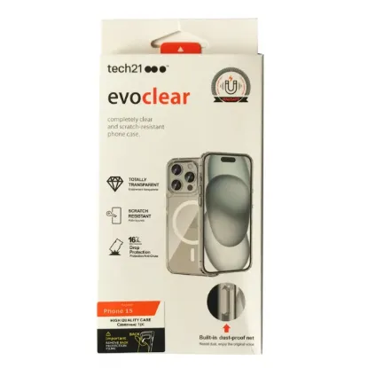 Чохли iPhone EvoClear iPhone 15 Pro Transparent