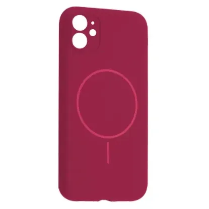 Чохли iPhone Silicone Case Full Camera MagSafe iPhone 11 Manyue Red