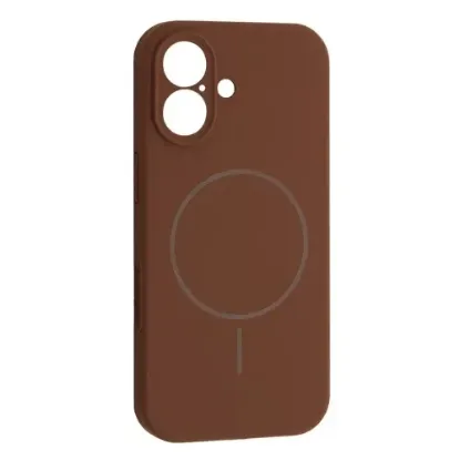 Чохли iPhone Silicone Case Full Camera MagSafe iPhone 14 New Brown
