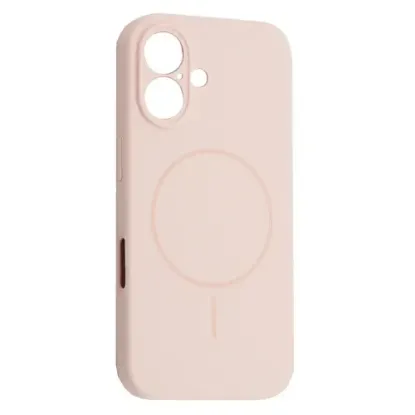 Чохли iPhone Silicone Case Full Camera MagSafe iPhone 16 Chalk Pink
