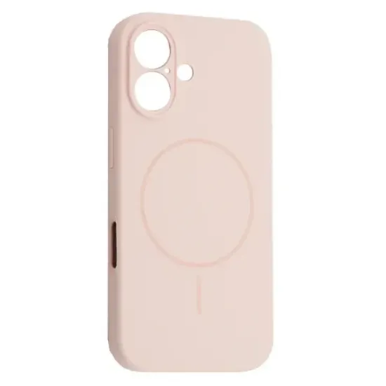 Чохли iPhone Silicone Case Full Camera MagSafe iPhone 16 Chalk Pink
