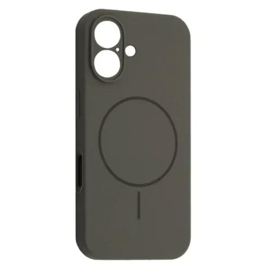 Чохли iPhone Silicone Case Full Camera MagSafe iPhone 16 Pebble