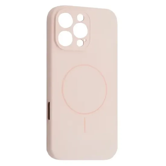 Чохли iPhone Silicone Case Full Camera MagSafe iPhone 16 Pro Chalk Pink