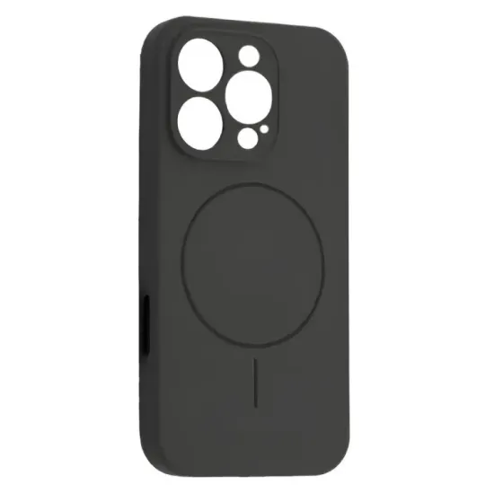 Чохли iPhone Silicone Case Full Camera MagSafe iPhone 16 Pro Max Pebble
