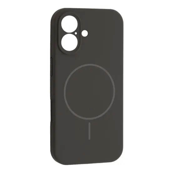 Чохли iPhone Silicone Case Full Camera MagSafe iPhone 17 Charcoal Grey Black