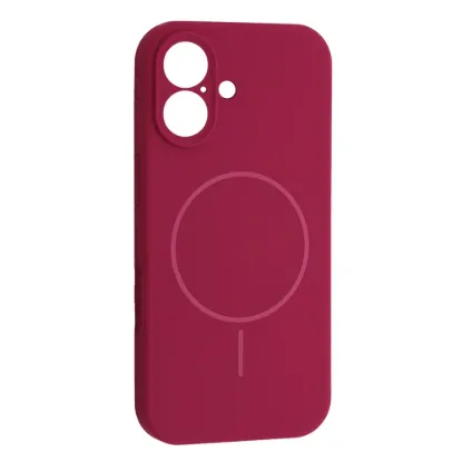 Чохли iPhone Silicone Case Full Camera MagSafe iPhone 17 Manyue Red