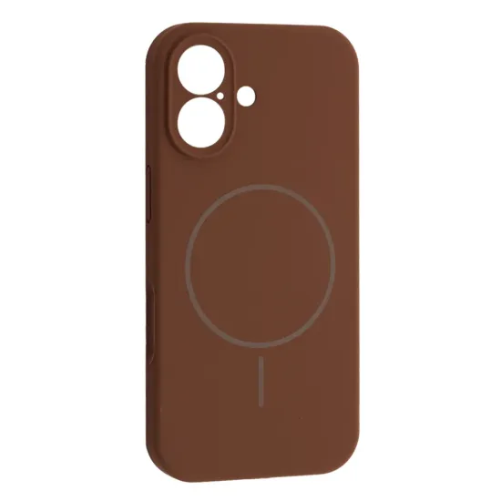 Чохли iPhone Silicone Case Full Camera MagSafe iPhone 17 New Brown