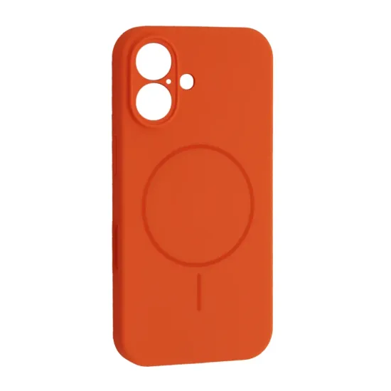 Чохли iPhone Silicone Case Full Camera MagSafe iPhone 17 Orange