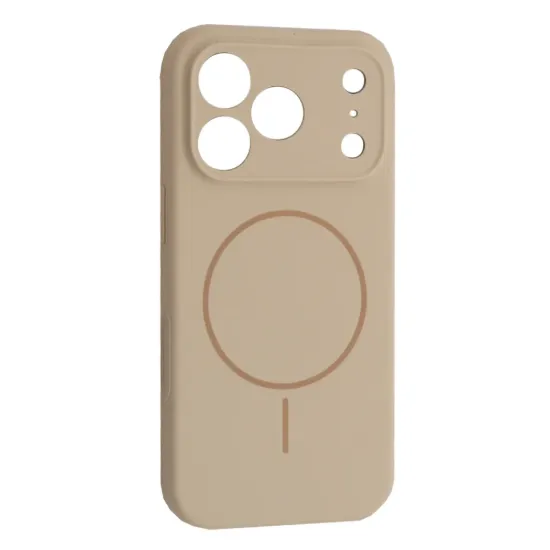 Чохли iPhone Silicone Case Full Camera MagSafe iPhone 17 Pro Antigue White