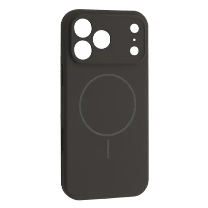 Чохли iPhone Silicone Case Full Camera MagSafe iPhone 17 Pro Charcoal Grey Black