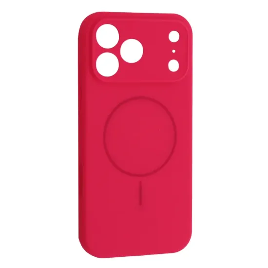 Чохли iPhone Silicone Case Full Camera MagSafe iPhone 17 Pro Manyue Red