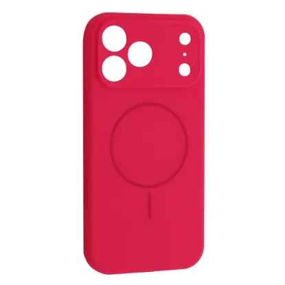 Чохли iPhone Silicone Case Full Camera MagSafe iPhone 17 Pro Max Manyue Red