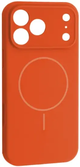 Чохли iPhone Silicone Case Full Camera MagSafe iPhone 17 Pro Max Orange