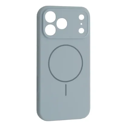 Чохли iPhone Silicone Case Full Camera MagSafe iPhone 17 Pro Max Sky Blue