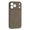 Чохли iPhone Silicone Case Full Camera MagSafe iPhone 17 Pro Max Titanium Gray
