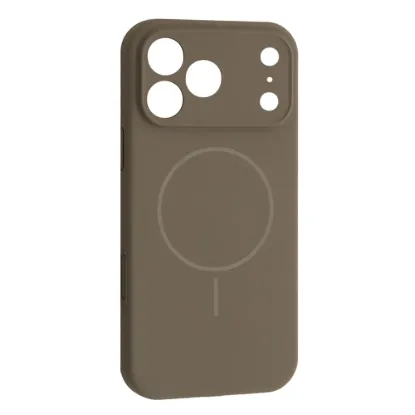 Чохли iPhone Silicone Case Full Camera MagSafe iPhone 17 Pro Titanium Gray