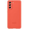 Чохол Samsung Silicone Cover S21 FE 5G EF-PG990TPEGRU Dark Coral