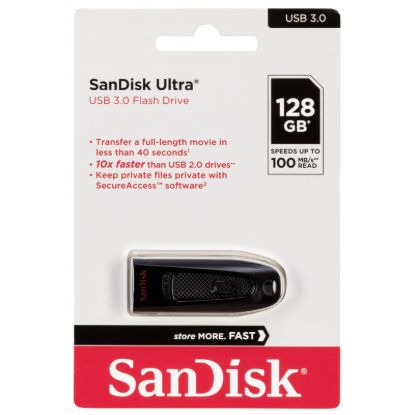 USB накопичувачі SanDisk 128Gb USB 3.0 Ultra Black