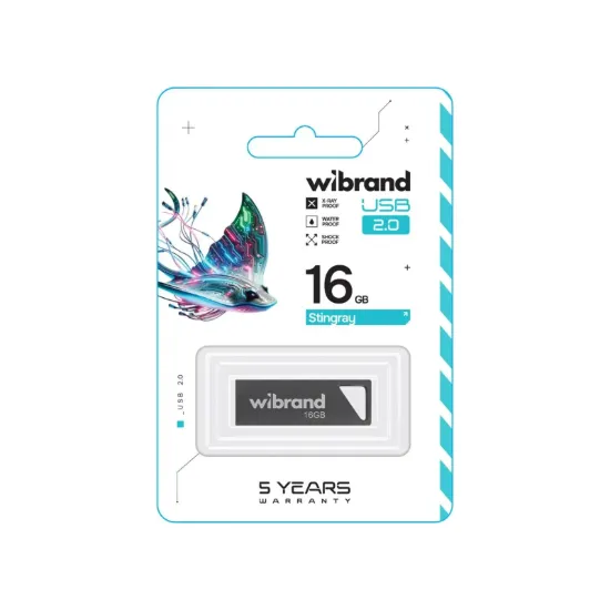 USB накопичувачі Wibrand 16Gb Stingray Grey