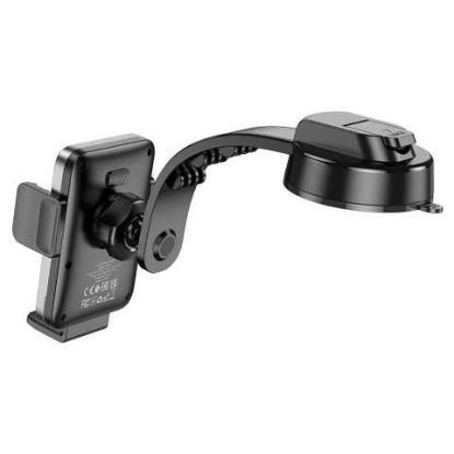 Автотримачі HOCO HW14 Speed Wireless Fast Charging Metal Gray