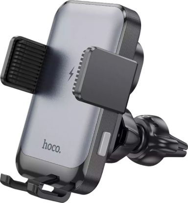 Автотримачі HOCO HW9 Climber Smart Wireless Charging Black Gray