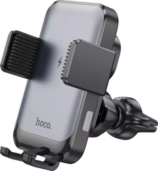 Автотримачі HOCO HW9 Climber Smart Wireless Charging Black Gray