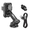 Автотримачі HOCO HW9 Climber Smart Wireless Charging Black Gray