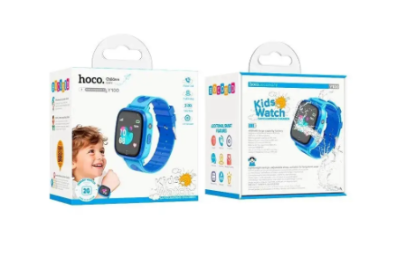 Дитячий годинник з GPS трекером HOCO Y100 Blue