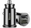 Зарядка 12V Baseus 3.1A 2USB Grain Car Charger Black