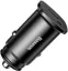 Зарядка 12V Baseus 30W 2USB Metal Black