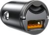 Зарядка 12V Baseus Tiny Star Mini 30W USB Gray