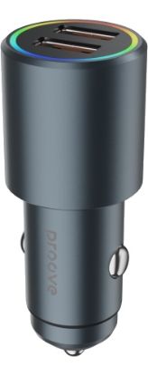 Зарядка 12V Proove Double Energy Car Charger 36W Metal Gray