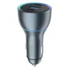 Зарядка 12V Proove Super Charge 130W 2 Type-C + USB Metal Grey