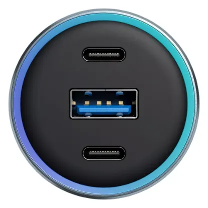 Зарядка 12V Proove Super Charge 130W 2 Type-C + USB Metal Grey
