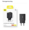 Зарядка 220V Baseus Cube Fast Charger C+U 30W Black