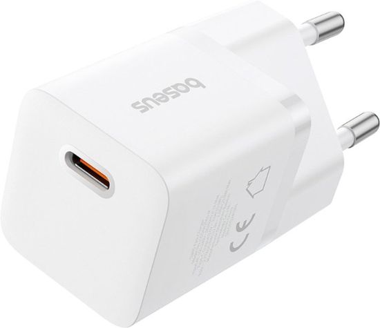 Зарядка 220V Baseus GaN5 Fast Charger (mini) 1C 25W EU White