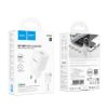 Зарядка 220V HOCO C145A 18W 1USB QC +USB to Micro White